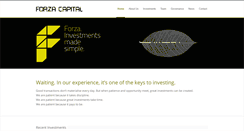 Desktop Screenshot of forzacapital.com.au